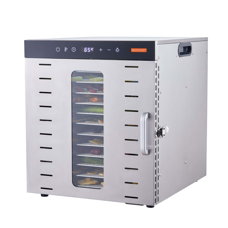 Déshydrateur alimentaire inox 10 plateaux – 1000W – 30–90°C