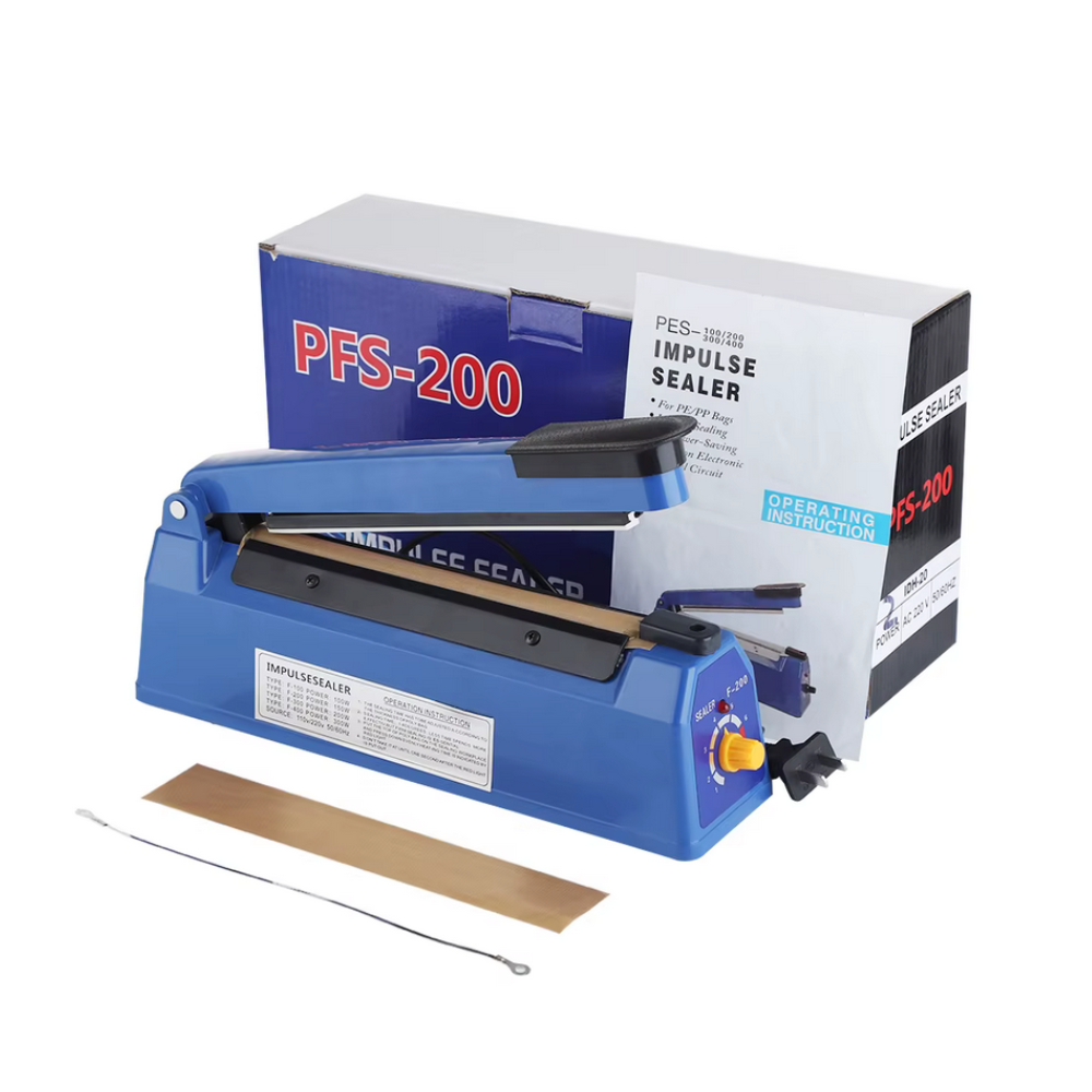 Soudeuse 100/200 mm – thermoscelleuse compacte réglable à impulsion - Conservationsousvide