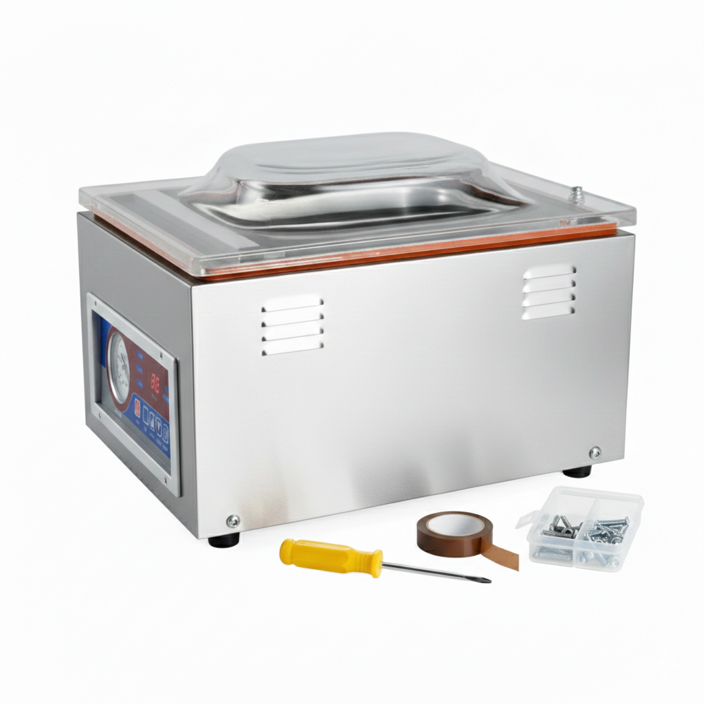 Machine sous vide à cloche | pompe 4 m³/h – chambre inox - Conservationsousvide