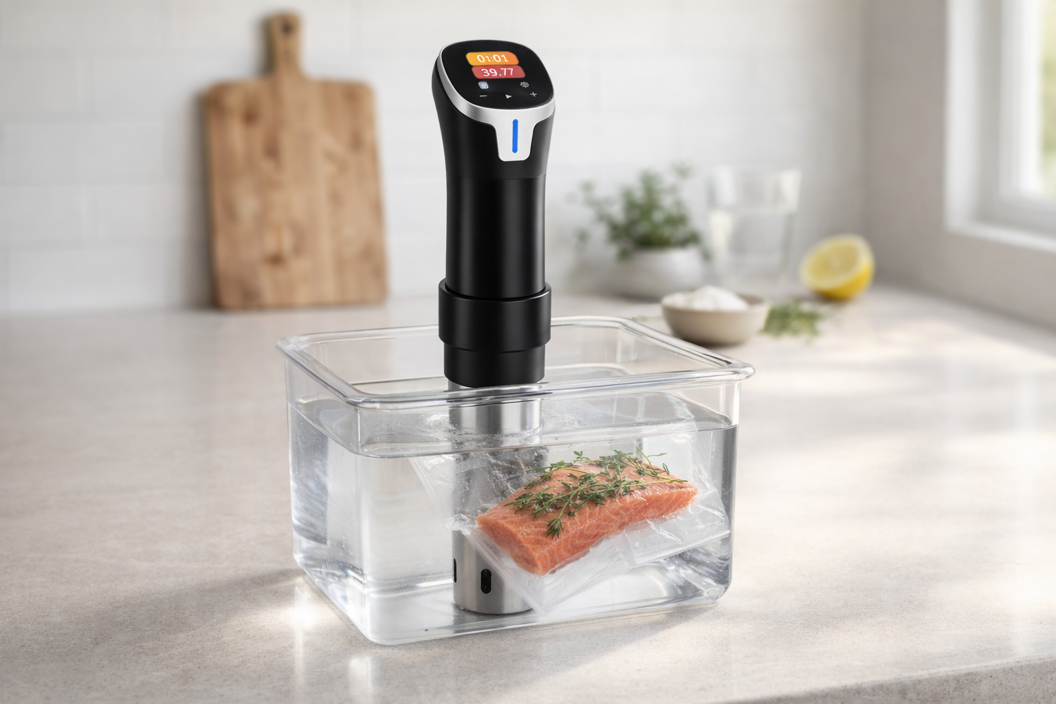 Machine sous vide en situation