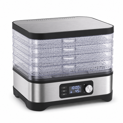 Déshydrateur alimentaire 5 plateaux BPA free 380W - Circulation 360°, 35–75°C, arrêt automatique