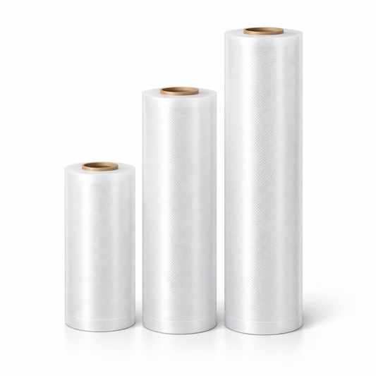 Lot de 5 rouleaux sous vide gaufrés 28 cm – Conservation & cuisson